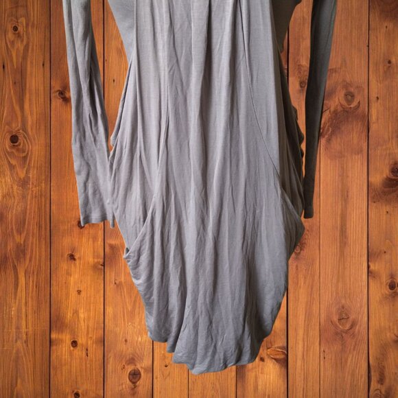 Wilfred Aritzia Women's Small Long Sleeve Tan Dress Slouchy Pockets Scoop Neck - Picture 3 of 10